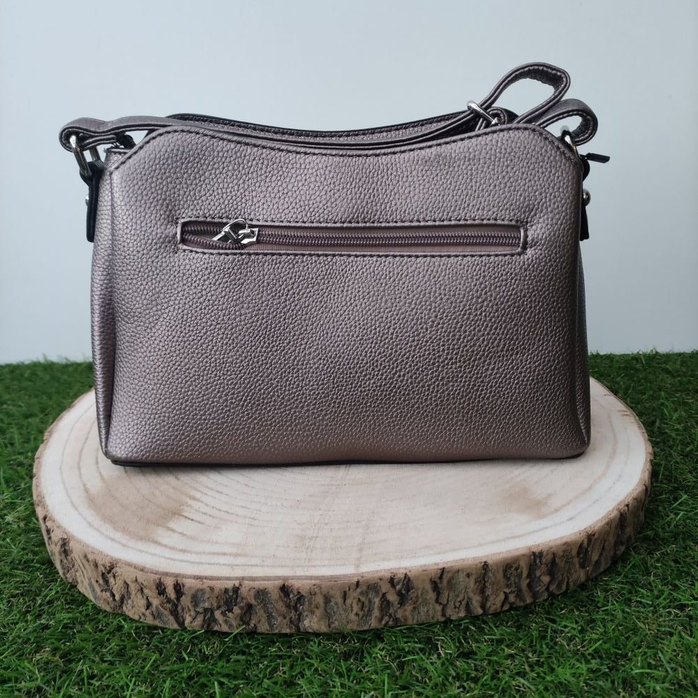 Sac à Main Bandoulière Marron Simili Cuir - Femme - Neuf Sans étiquette