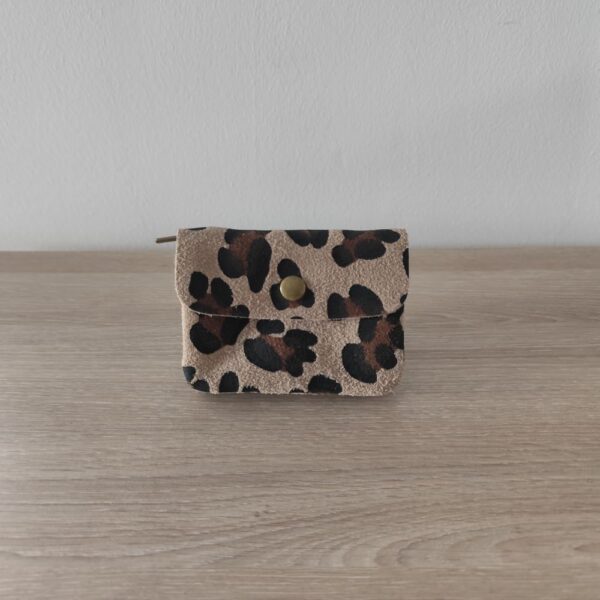 Porte-monnaie Léopard En PVC - Dimensions 10,5x8 Cm - Occasion En Très Bon état