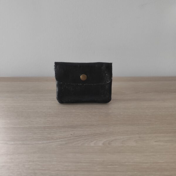 Porte-monnaie Porte-clés En Cuir Noir Pour Homme - Compact 12x7,5 Cm, Fermeture Zippée - Léger, Fonctionnel, Personnalisable