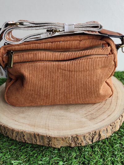 Sac bandoulière Camel