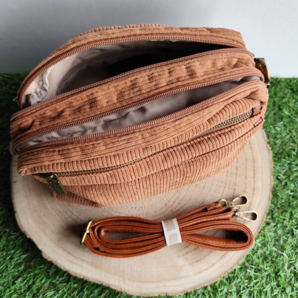 Sac bandoulière Camel – Image 3