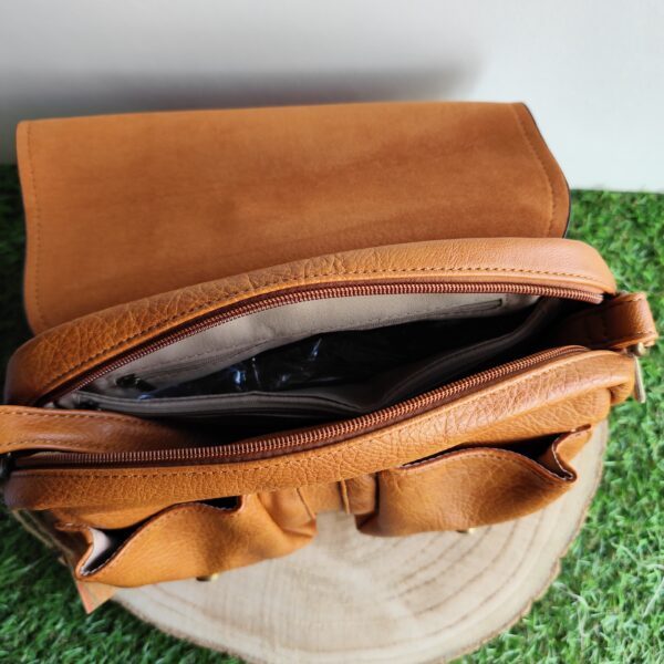 Sac bandoulière Camel – Image 3